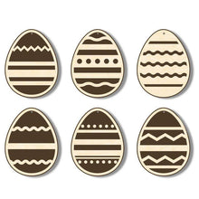 Load image into Gallery viewer, Set of 12 flat Easter eggs
