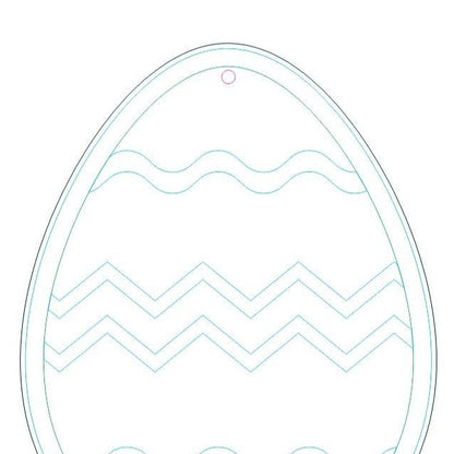 Set of 12 flat Easter eggs