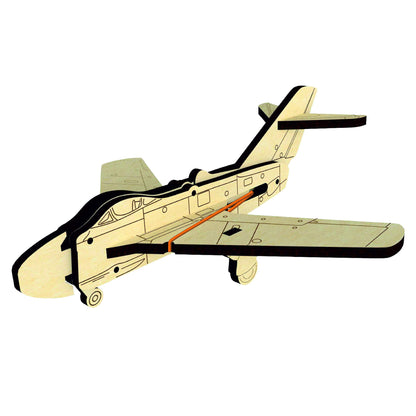 Airplane with shutting arrow mechanism