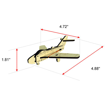 Airplane with shutting arrow mechanism