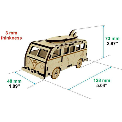 Camper Car Miniature Model