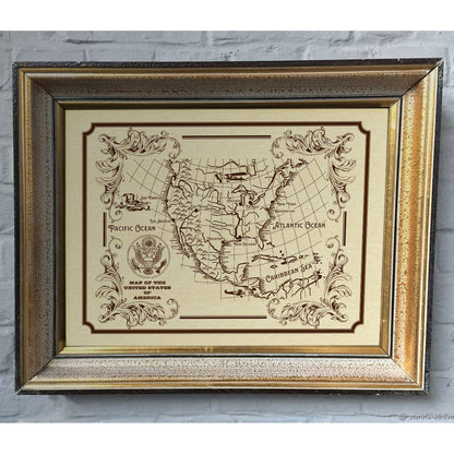Vintage USA Map