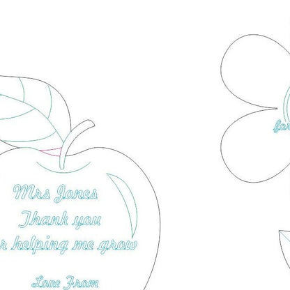 Set of 3 Greeting cards for teachers