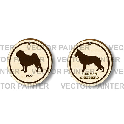 Set of 18 Dog's labels