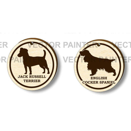 Set of 18 Dog's labels