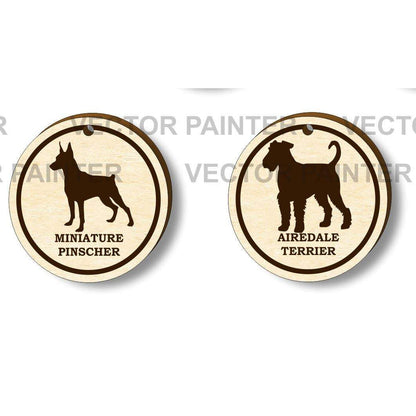 Set of 18 Dog's labels