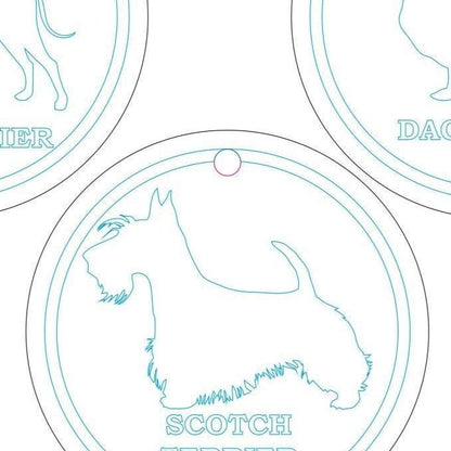 Set of 18 Dog's labels