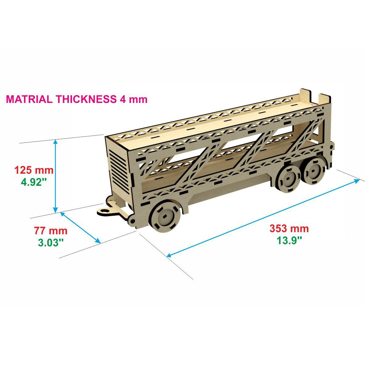 Small car models Trailer