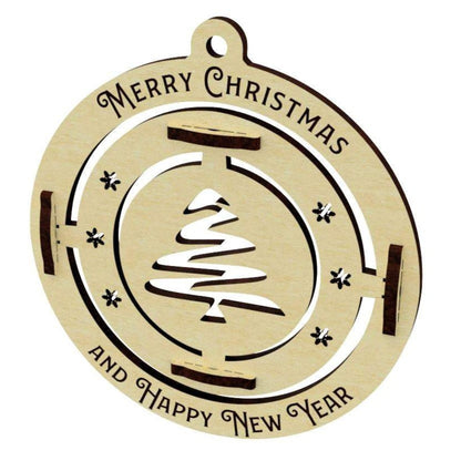 Set of 7 Christmas tree ornaments