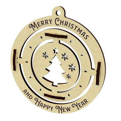 Set of 7 Christmas tree ornaments