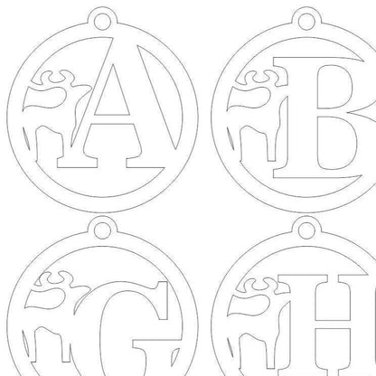 Alphabet for Christmas tree