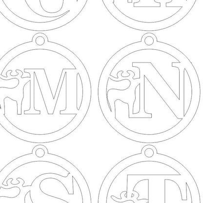 Alphabet for Christmas tree