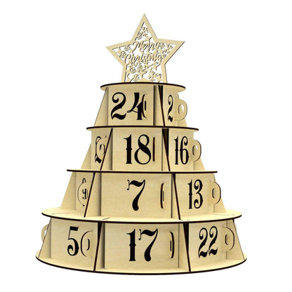 Advent Xmas calendar tree
