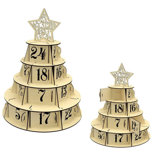 Advent Xmas calendar tree