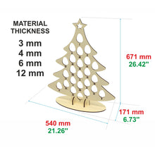 Load image into Gallery viewer, Advent Christmas tree for kinder eggs
