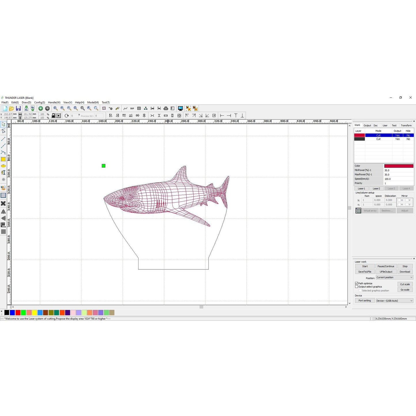 LED-stand SHARK