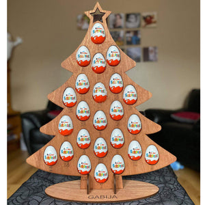 Advent Christmas tree for kinder eggs