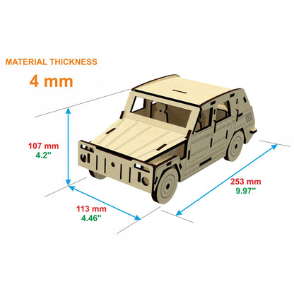 Car with 2 modes of Roof