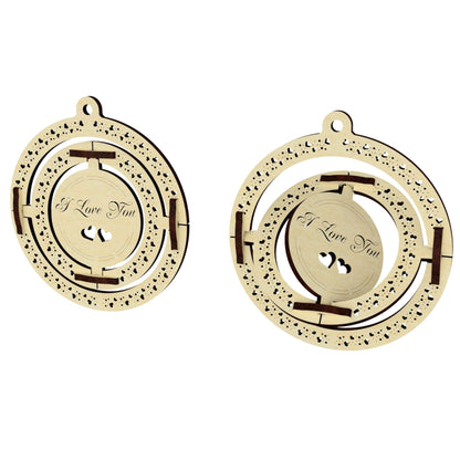 Set of 3 Moving Card for Valentine's Day