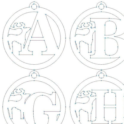 Alphabet for Christmas tree