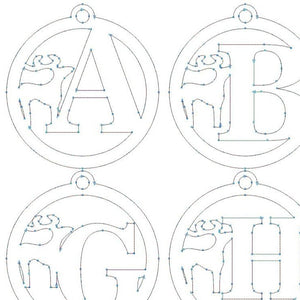 Alphabet for Christmas tree