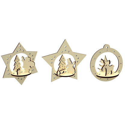 Set of 3 Christmas toys