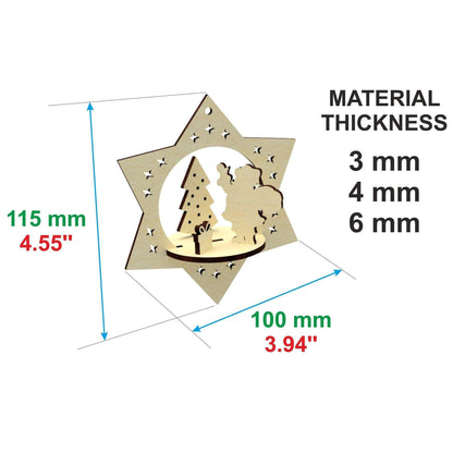 Set of 3 Christmas toys