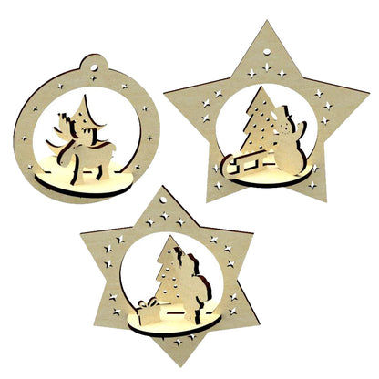 Set of 3 Christmas toys