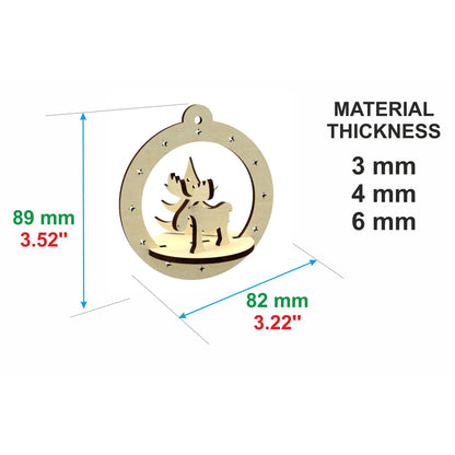 Set of 3 Christmas toys