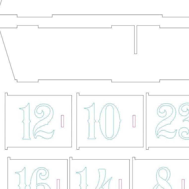 Advent Xmas calendar tree