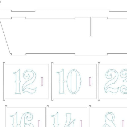 Advent Xmas calendar tree