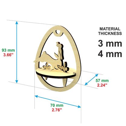 Easter Egg "Walking rabbits"