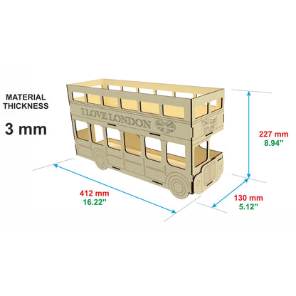 Double Decker Bus "London Bus" Stand