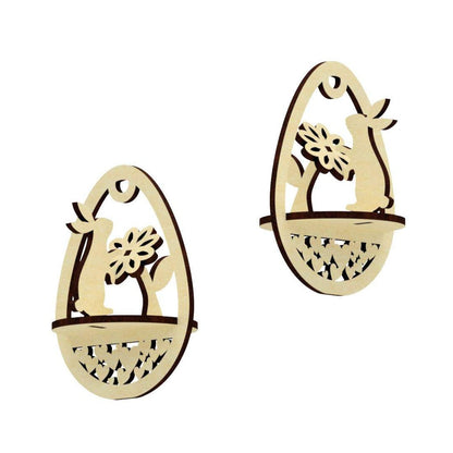 Easter Egg "Rabbit with flower"