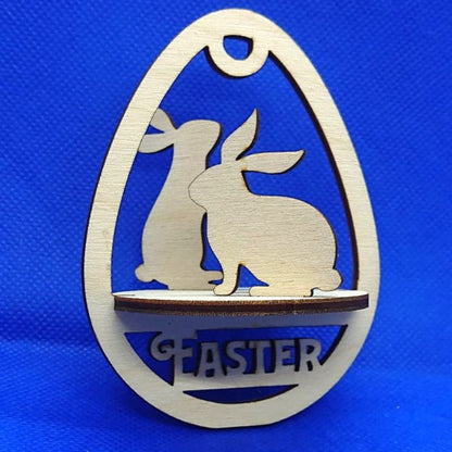 Easter Egg "Playful rabbits"