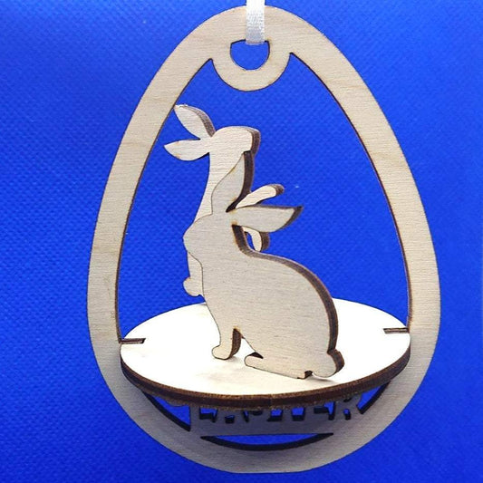 Easter Egg "Playful rabbits"