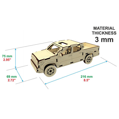 3d Plywood Car Model