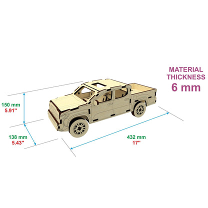 3d Plywood Car Model