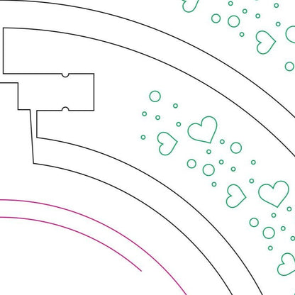 Moving Card for Valentine's Day "Hearts"