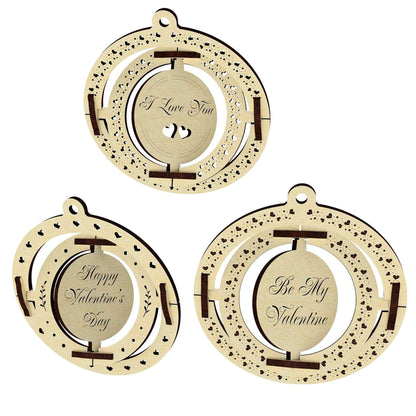 Set of 3 Moving Card for Valentine's Day