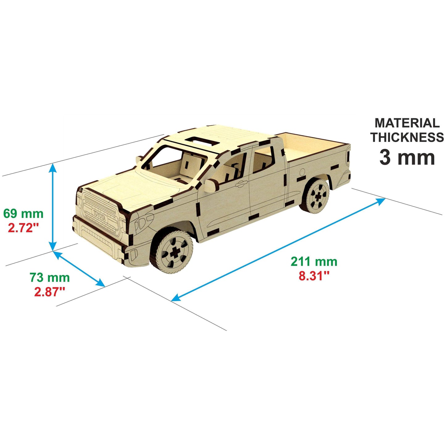 3d Car Pickup Model