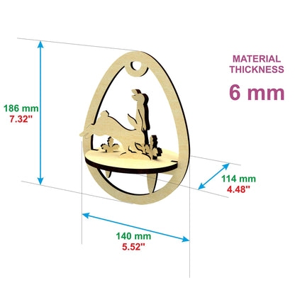 Easter Egg "Walking rabbits"