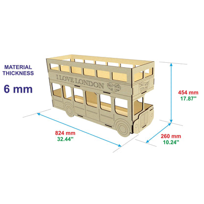Double Decker Bus "London Bus" Stand