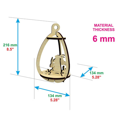 Easter volume decor with rabbits