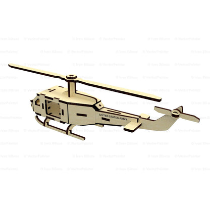 Helicopter Miniature Model with Moving Screw