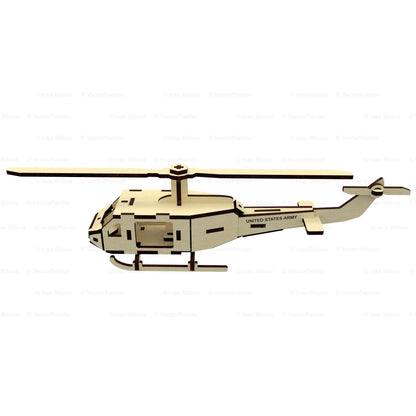 Helicopter Miniature Model with Moving Screw