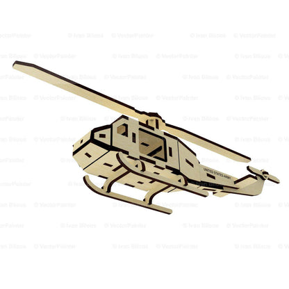 Helicopter Miniature Model with Moving Screw