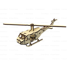 Load image into Gallery viewer, Helicopter Miniature Model with Moving Screw
