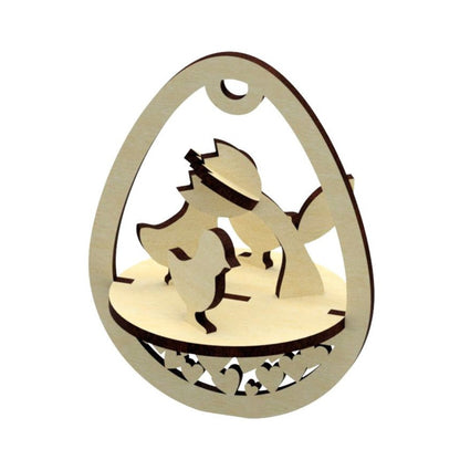 Easter Egg Ornament Walking Chicken