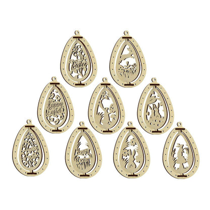 Set of 8 moving Easter Eggs